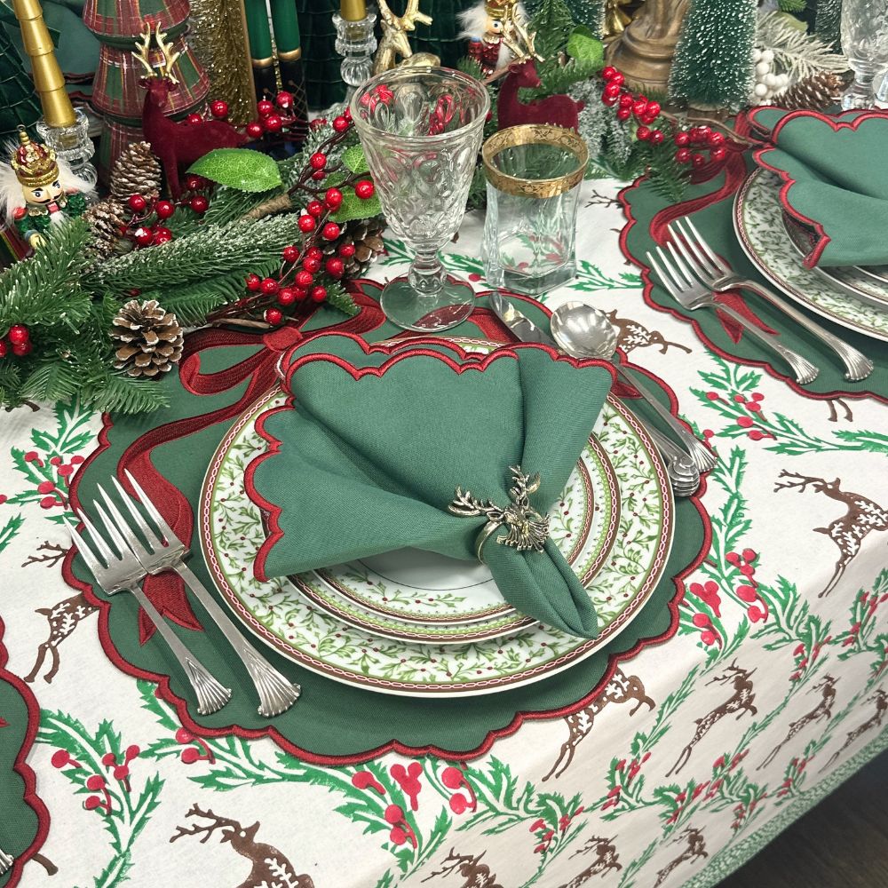 The Enchanted Christmas Reindeer - Tablecloth