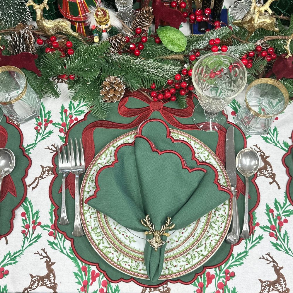 The Enchanted Christmas Reindeer - Tablecloth