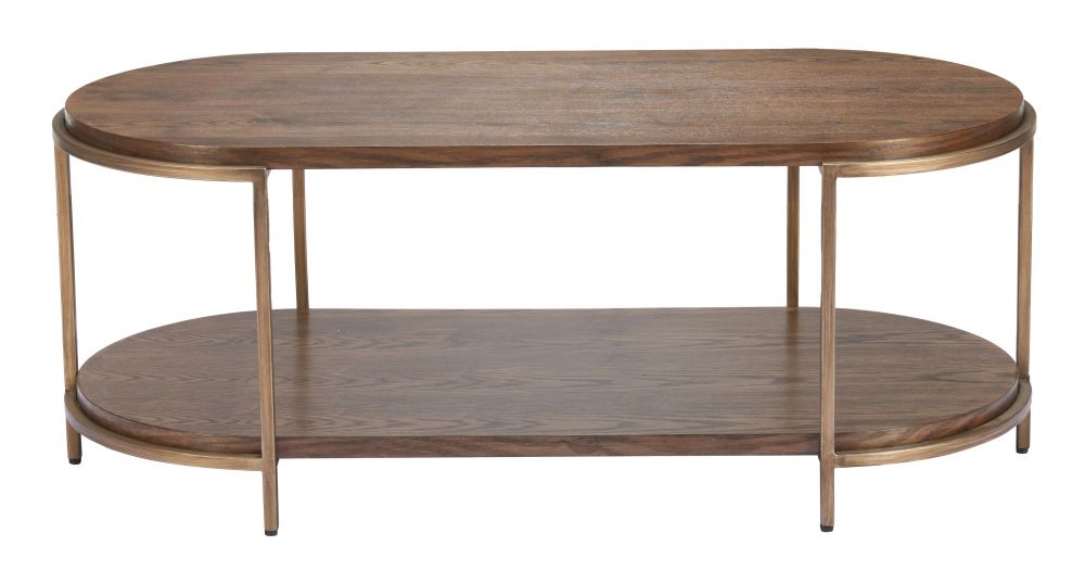 Niju Wood Top Oval Coffee Table