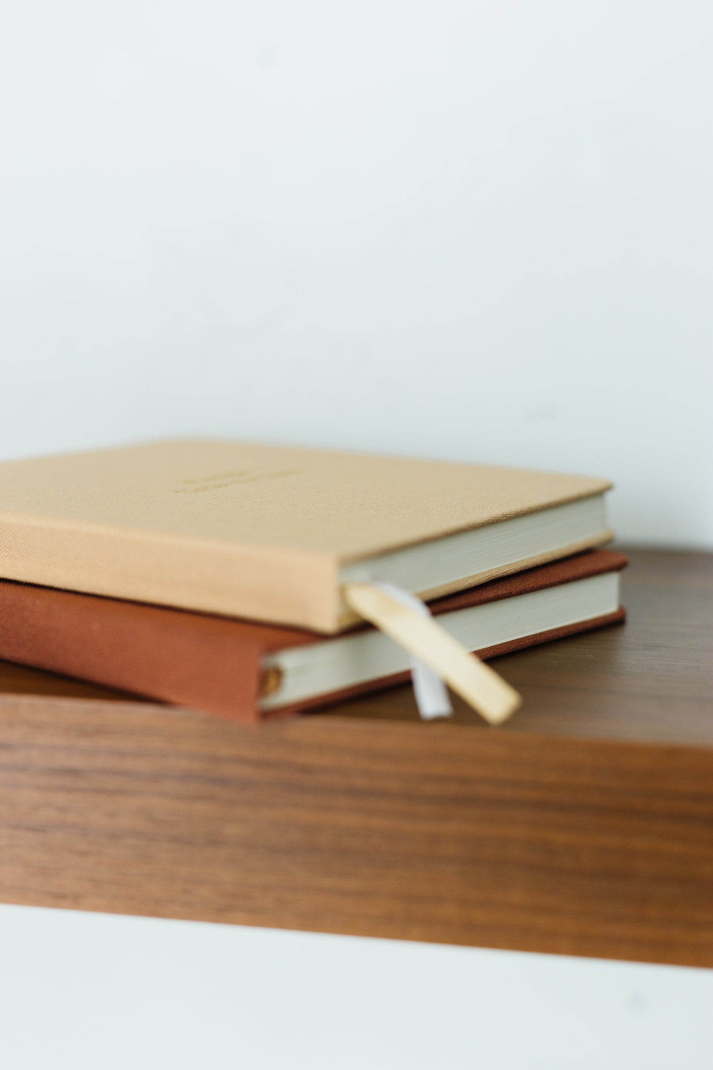 Wedding Vows Foil Embossed Square Linen Notebook | Earth Tones
