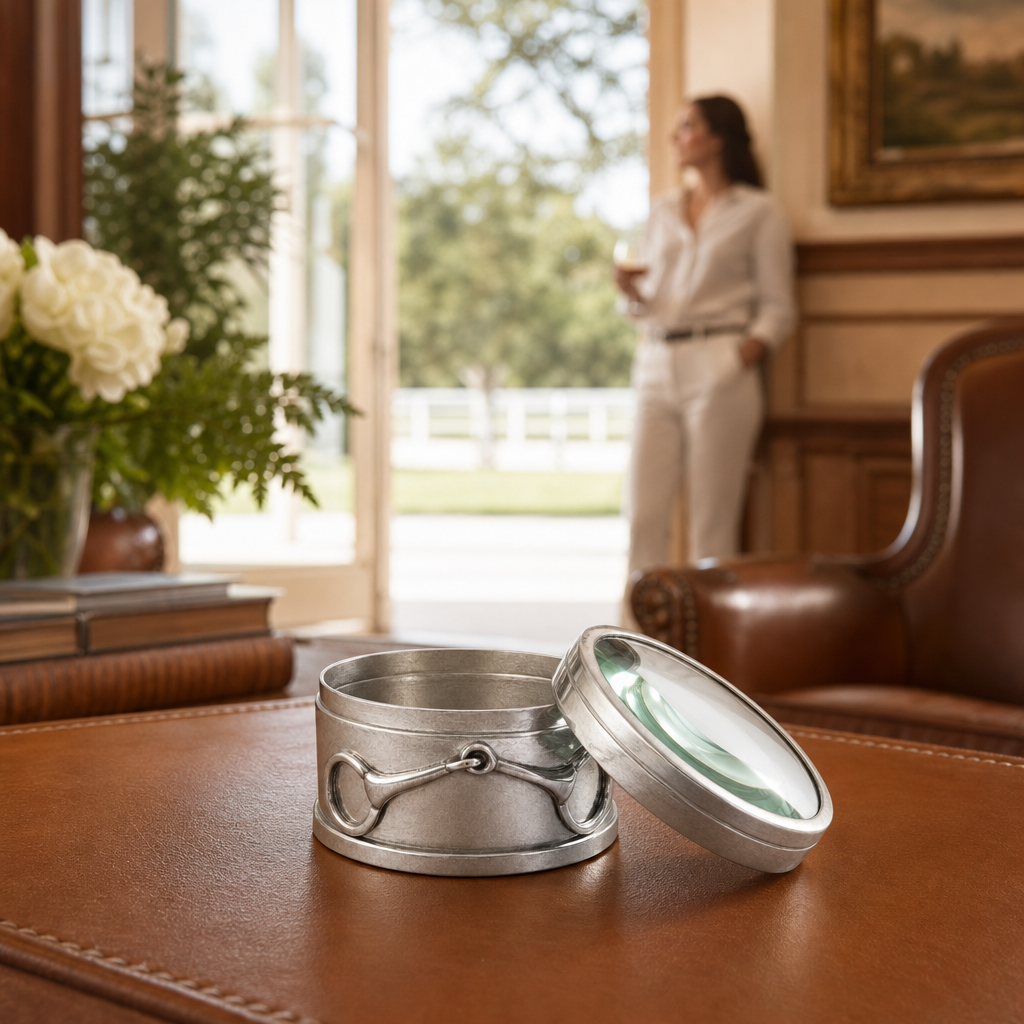Ashford Equestrian Bit Magnifying Glass Keepsake Box