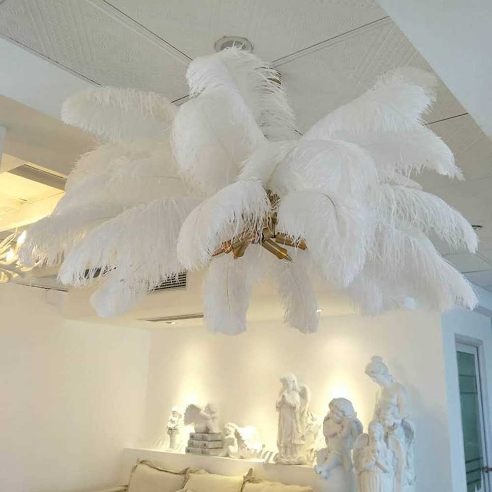 Ostrich Feather Chandeliers