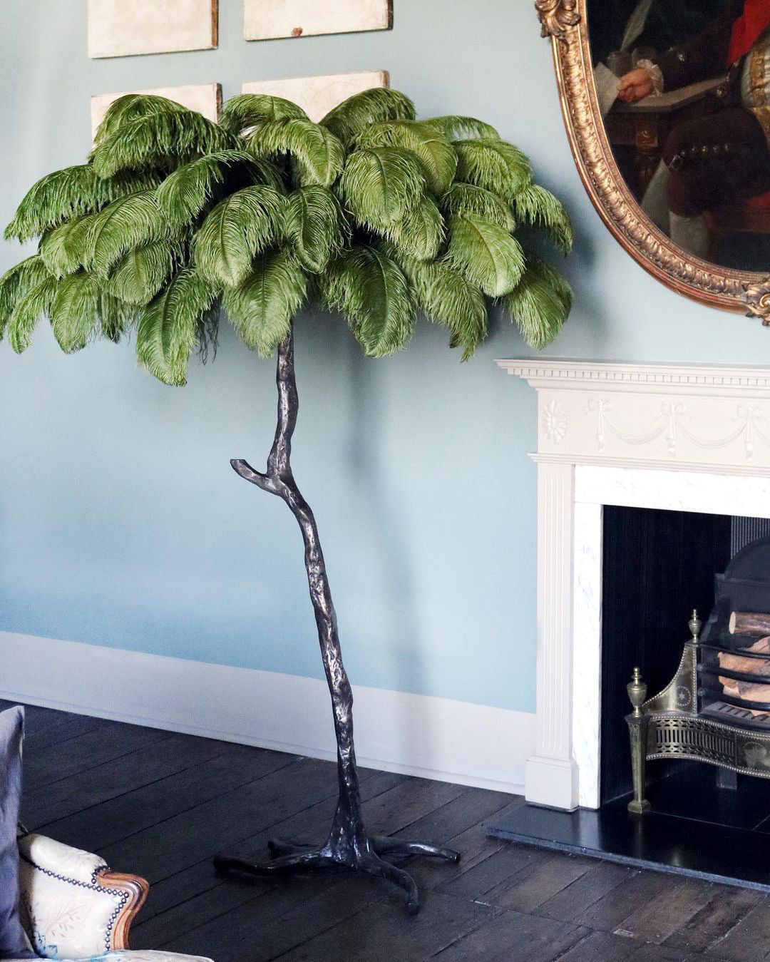 Luxury Ostrich Feather Floor Lamp