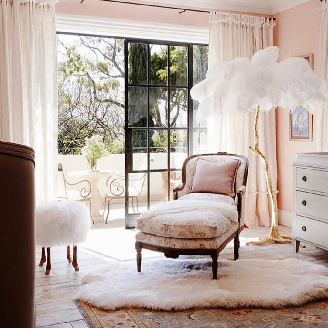 Luxury Ostrich Feather Floor Lamp
