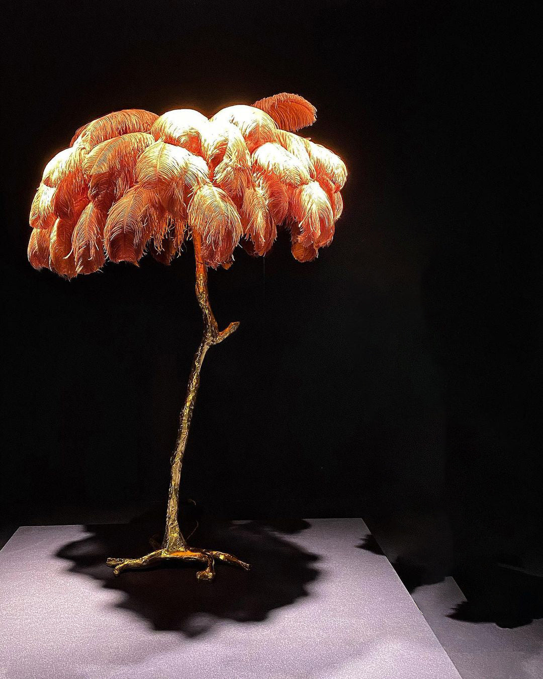 Luxury Ostrich Feather Floor Lamp