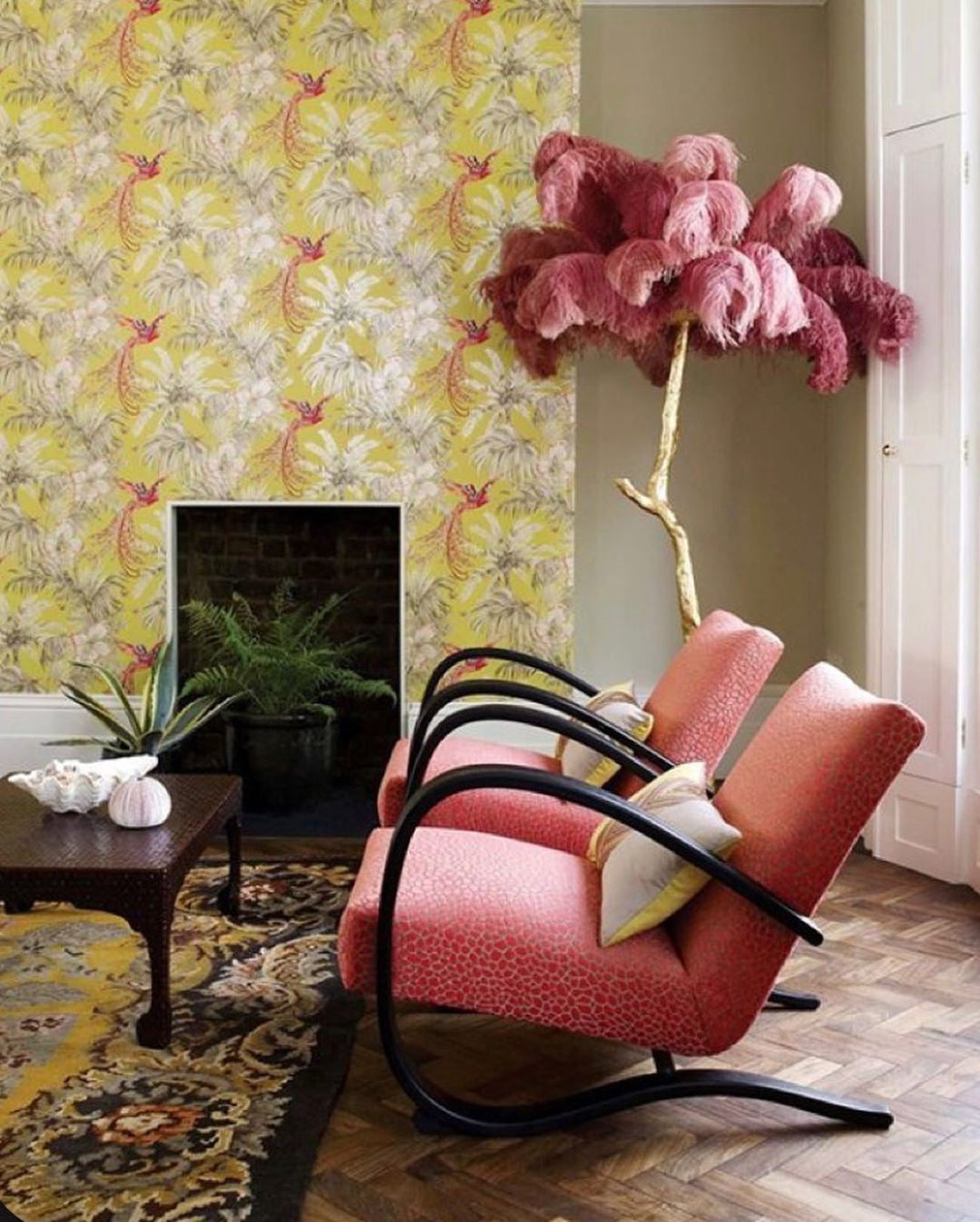 Luxury Ostrich Feather Floor Lamp