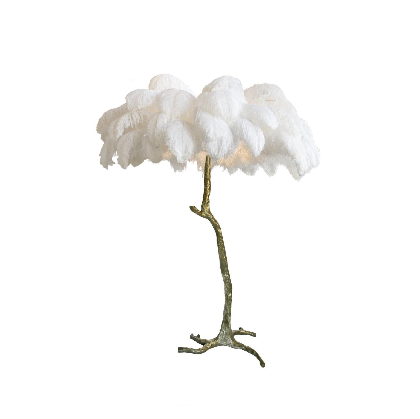 Luxury Ostrich Feather Floor Lamp