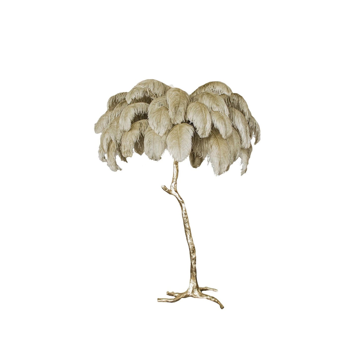 Luxury Ostrich Feather Floor Lamp