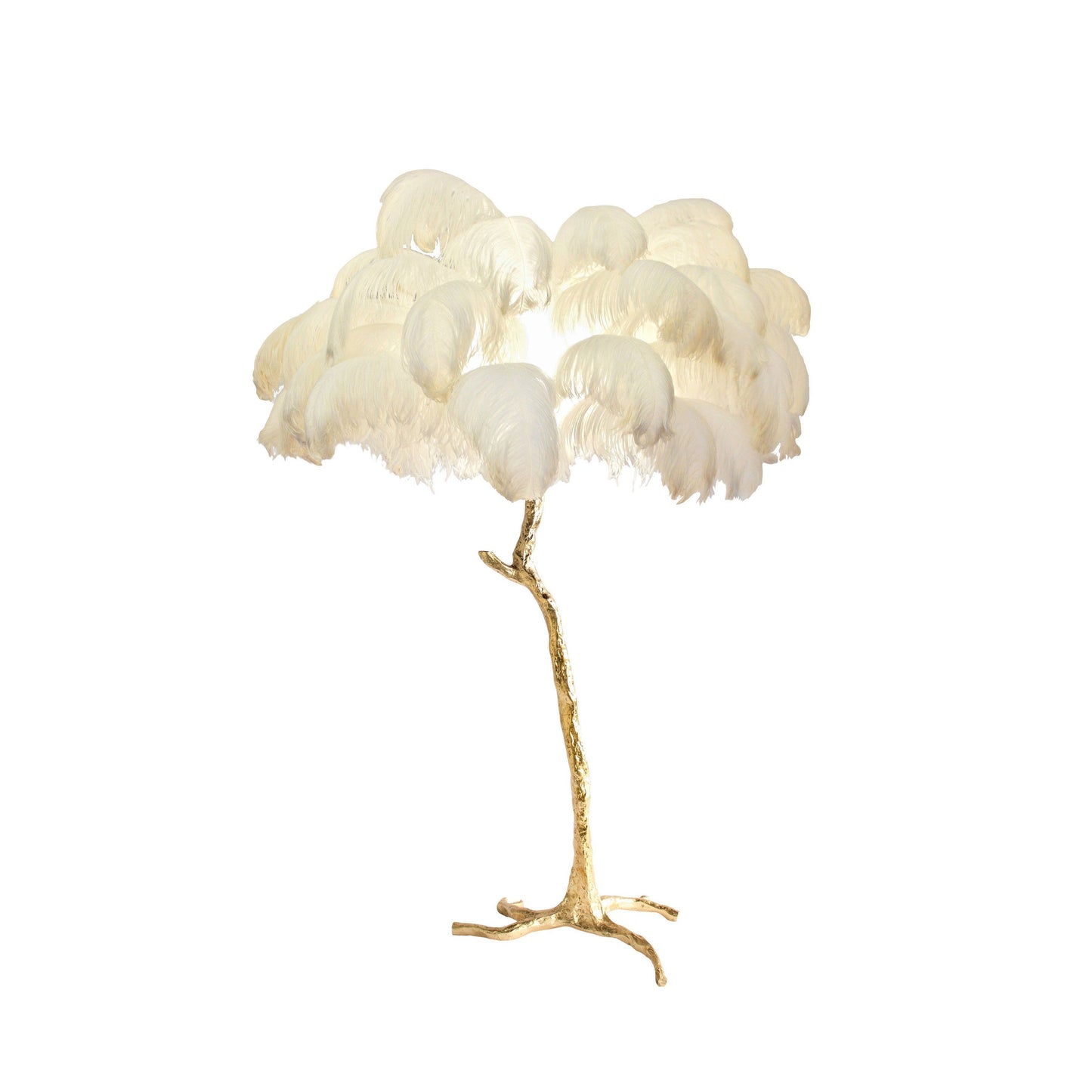 Luxury Ostrich Feather Floor Lamp