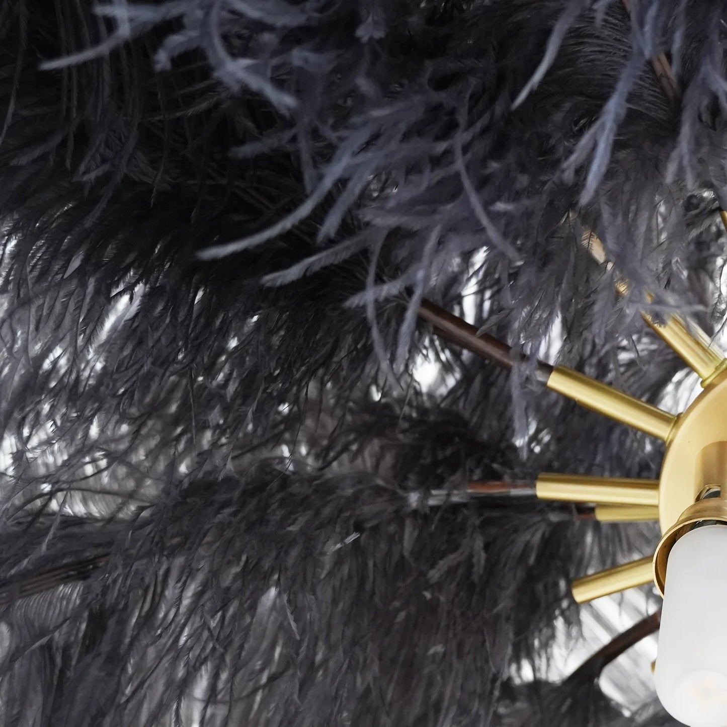 Luxury Ostrich Feather Floor Lamp