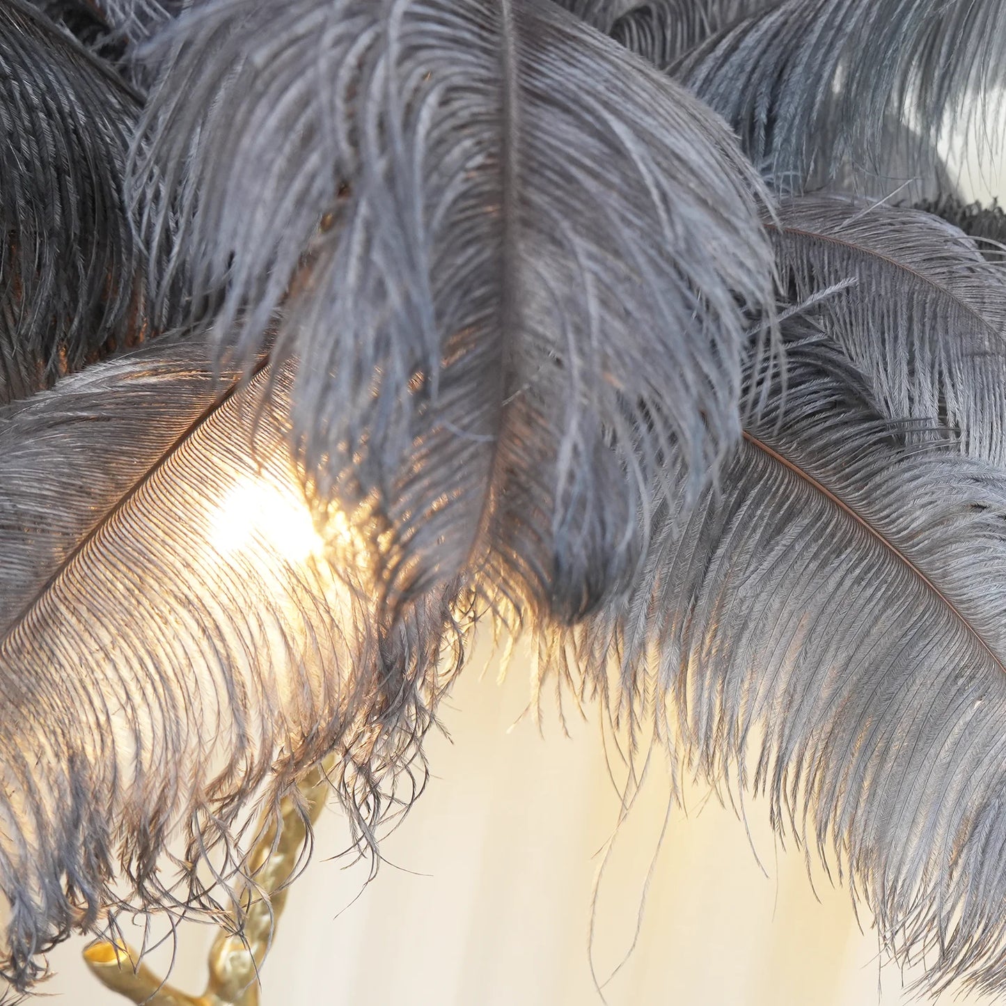 Luxury Ostrich Feather Floor Lamp