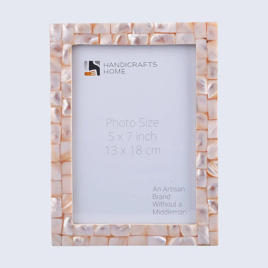 Mother of Pearl Inlay Picture Frame Pink 4x6 5x7 8x10