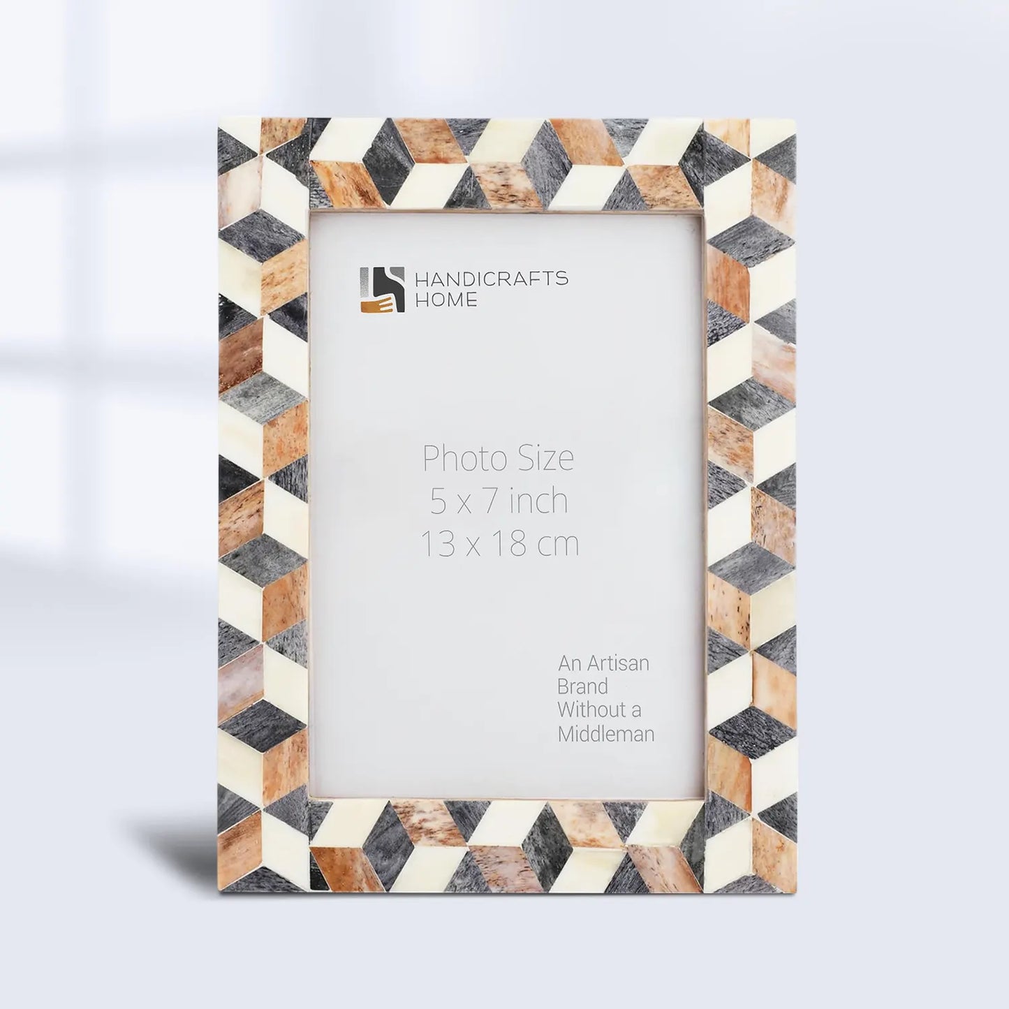 Picture Frame Arctic Stone Pattern Collection Bone Inlay Multi – 4x6, 5x7 & 8x10"