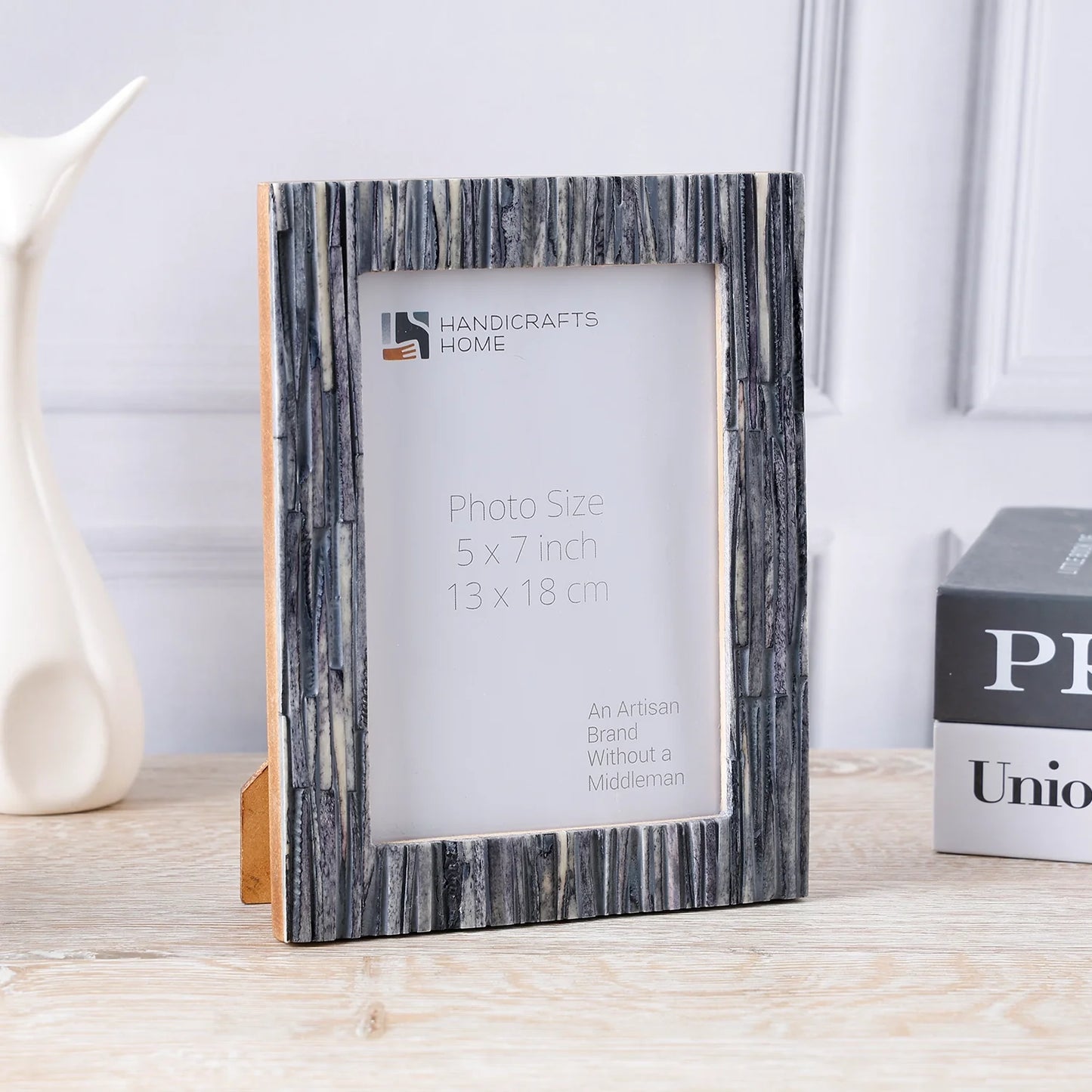 Picture Frame Koyala Kachcha Collection Bone Inlay Multi Color 4x6 5x7 8x10"