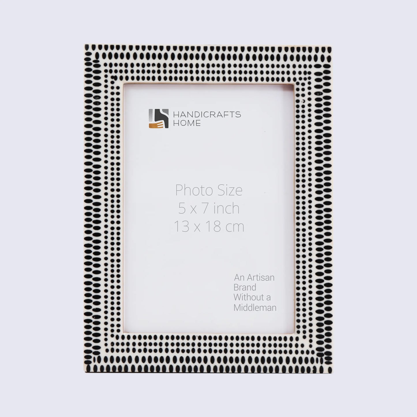 Rhythm Particle Picture Frame B&W Resin Inlay 4x6 5x7 8x10