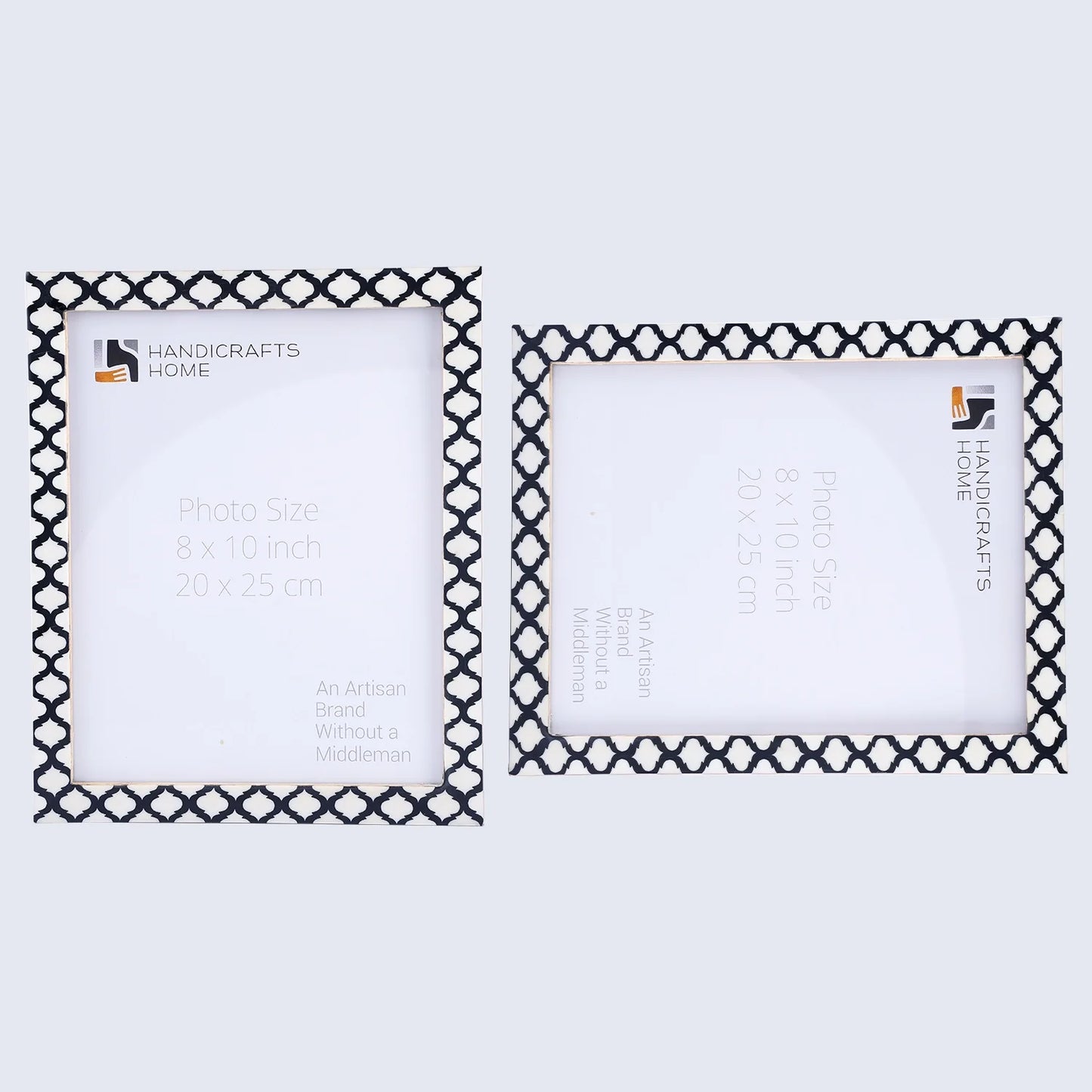 Casablanca Negra Resin Inlay Picture Frame Set 2