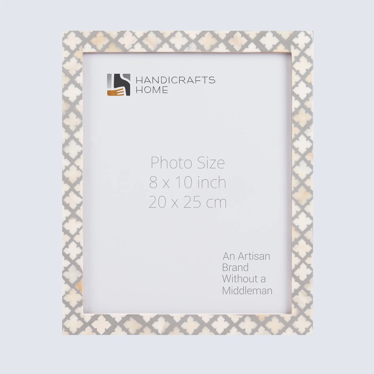 Picture Frame Avant Ashley Collection Bone & Resin Inlay White & Grey – 4x6, 5x7 & 8x10"