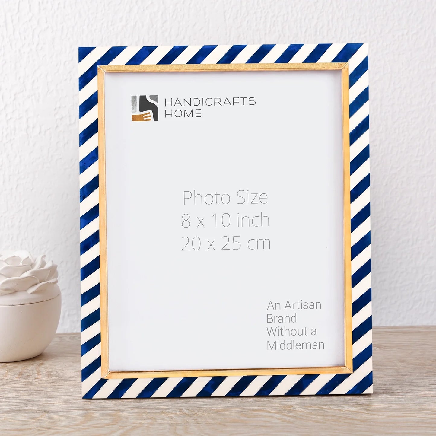 Picture Frame Halo Gondola Collection Resin Inlay & Brass Multi-Color – 4x6, 5x7 & 8x10"