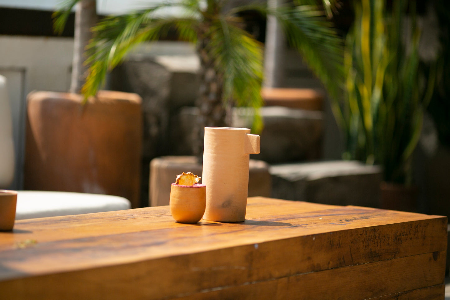 PALO SANTO Oaxacan Barro Clay Pitcher — Natural