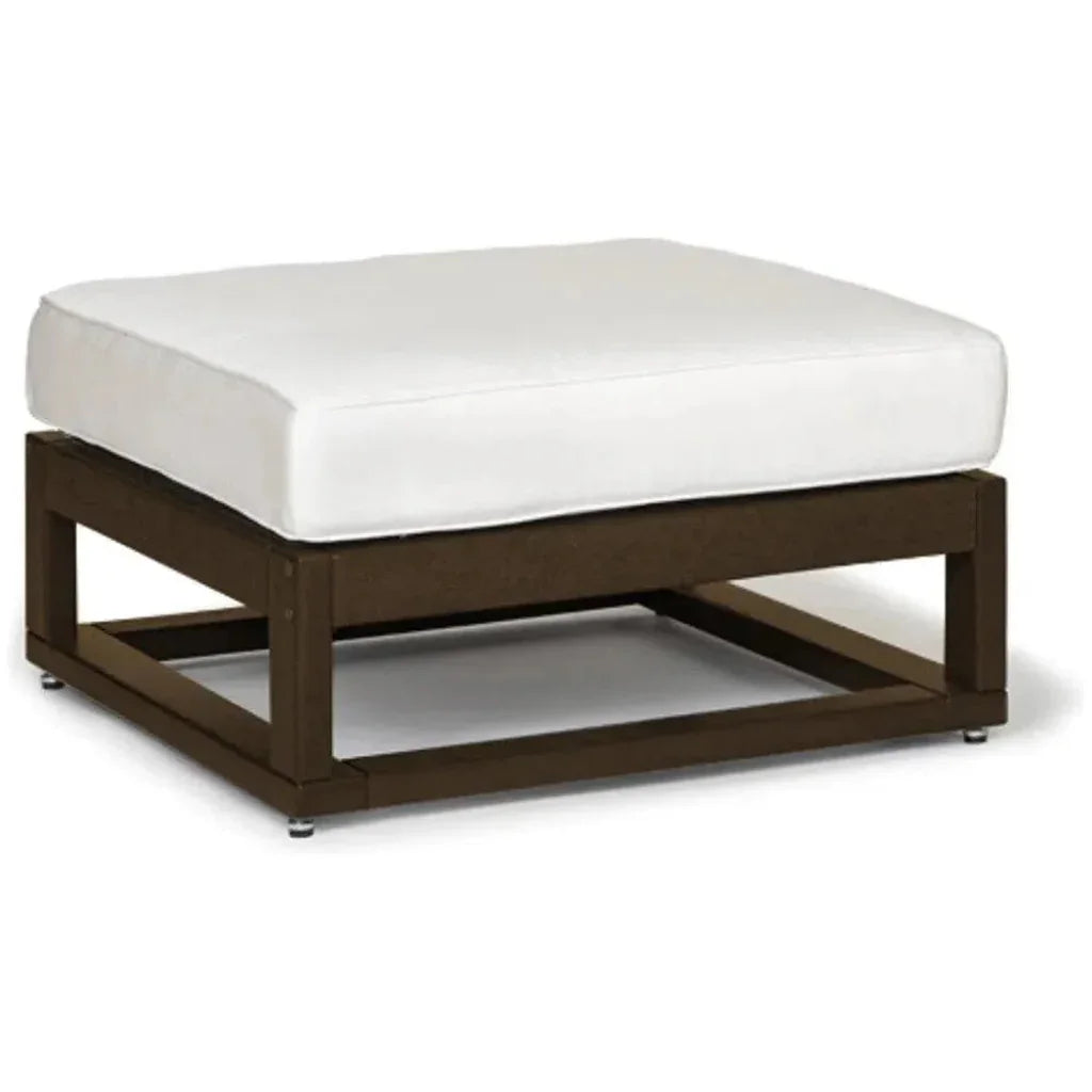 Palm Beach Poly Lumber Square Ottoman Sunbrella Cushion