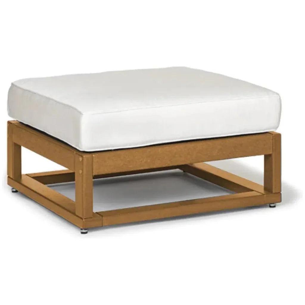 Palm Beach Poly Lumber Square Ottoman Sunbrella Cushion