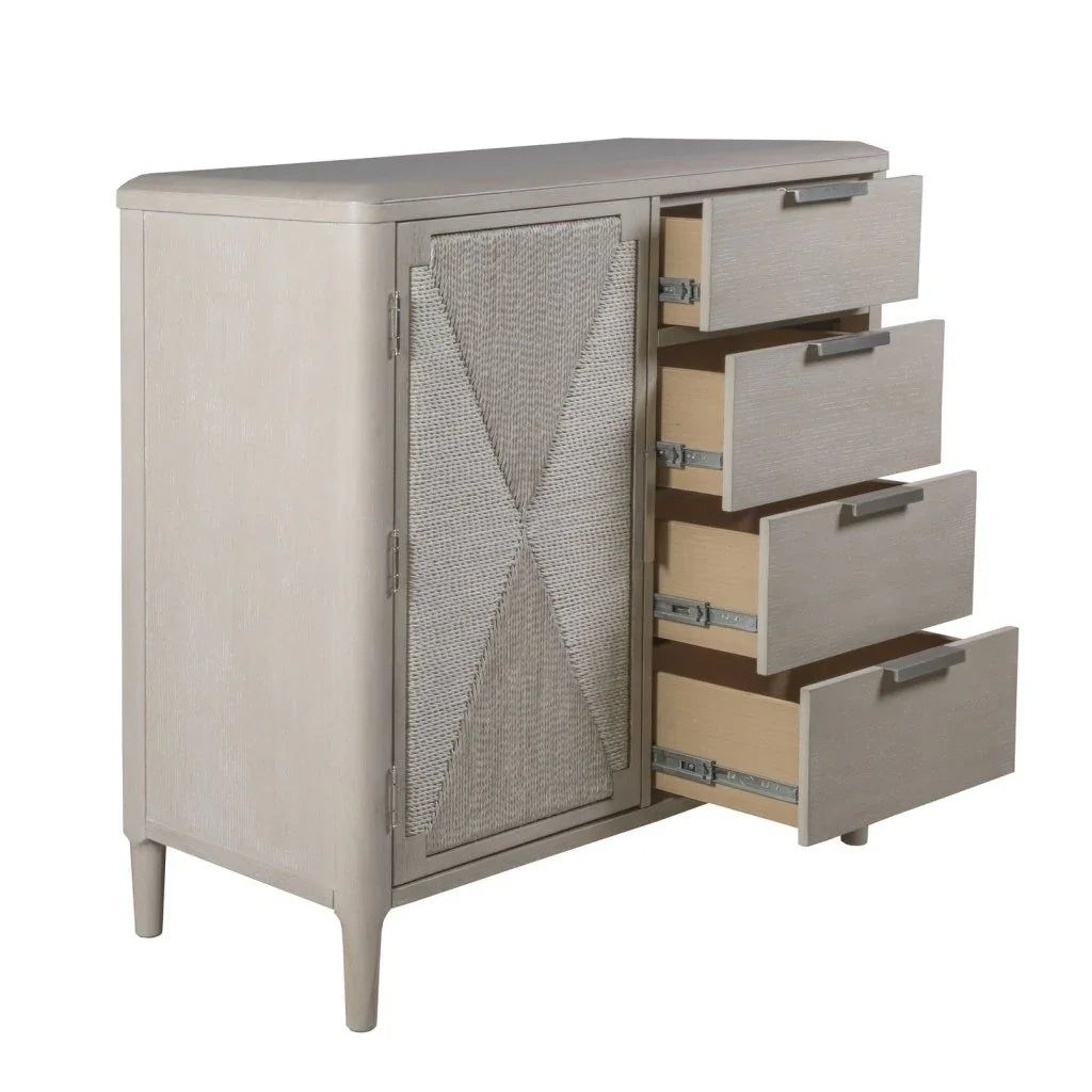 Pearl Asymmetrical Door Wood Chest