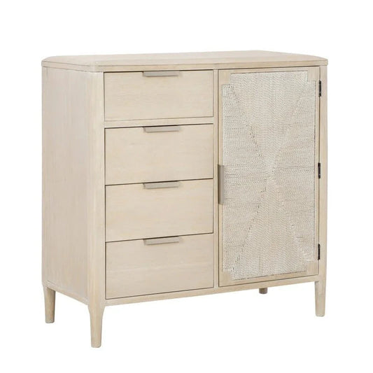 Pearl Asymmetrical Door Wood Chest