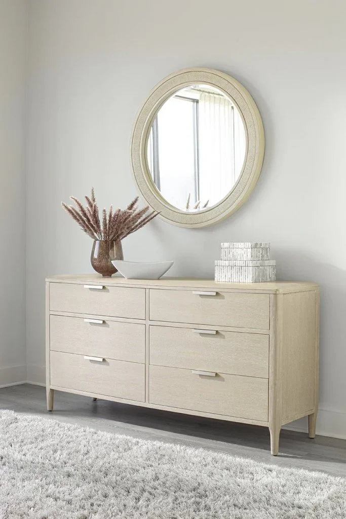 Pearl Six Drawer Wood Dresser