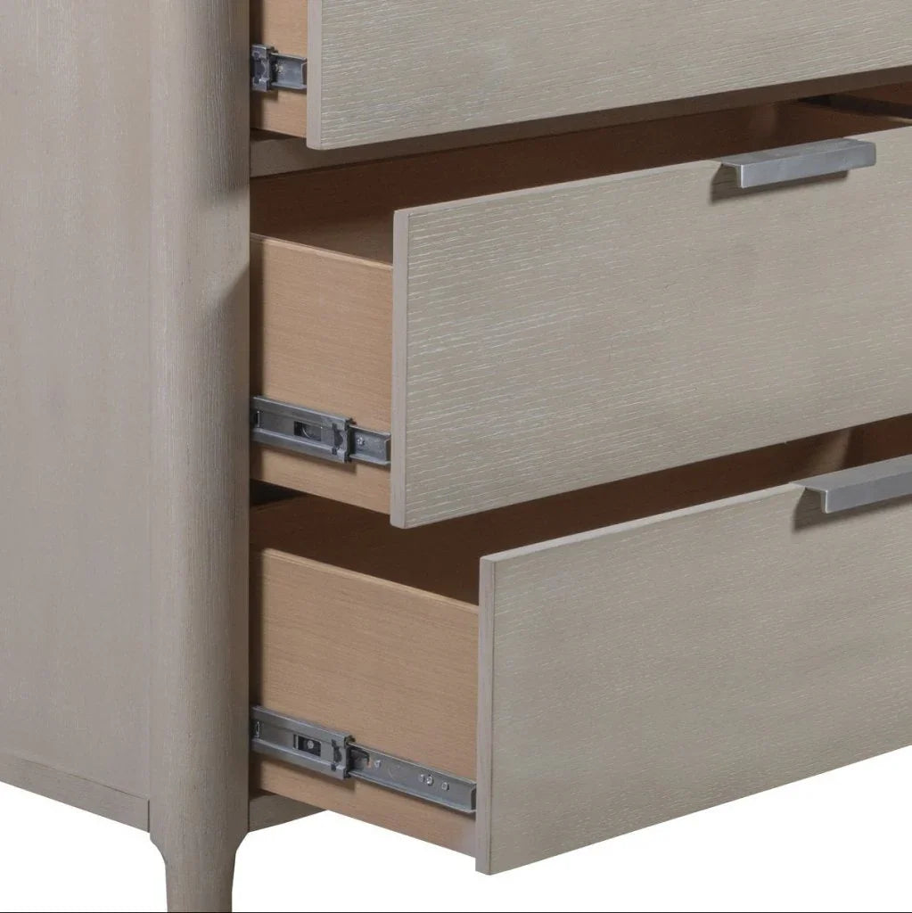 Pearl Six Drawer Wood Dresser