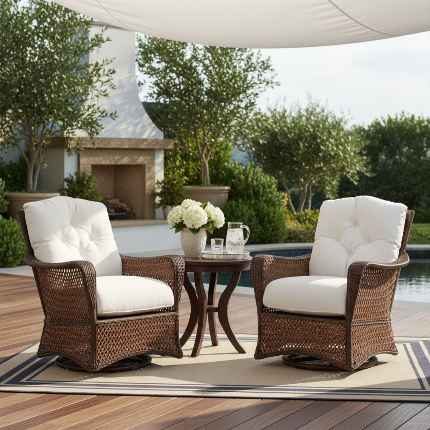Grand Traverse Swivel Glider Lounge Chair Sunbrella
