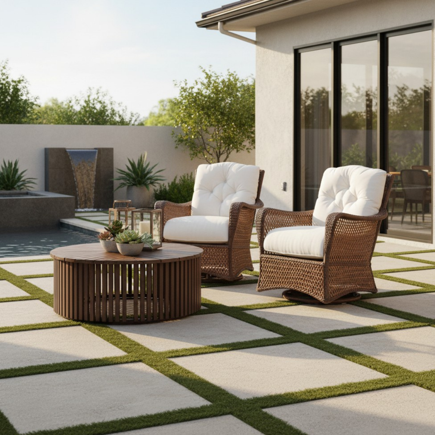Grand Traverse Swivel Glider Lounge Chair Sunbrella