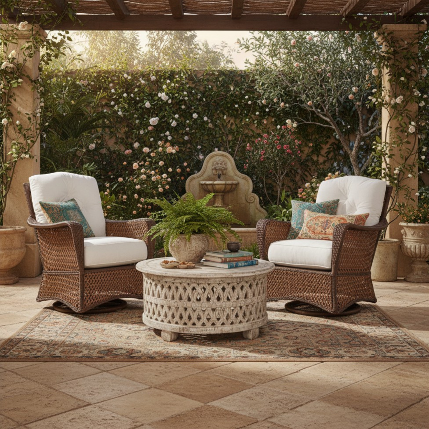 Grand Traverse Swivel Glider Lounge Chair Sunbrella