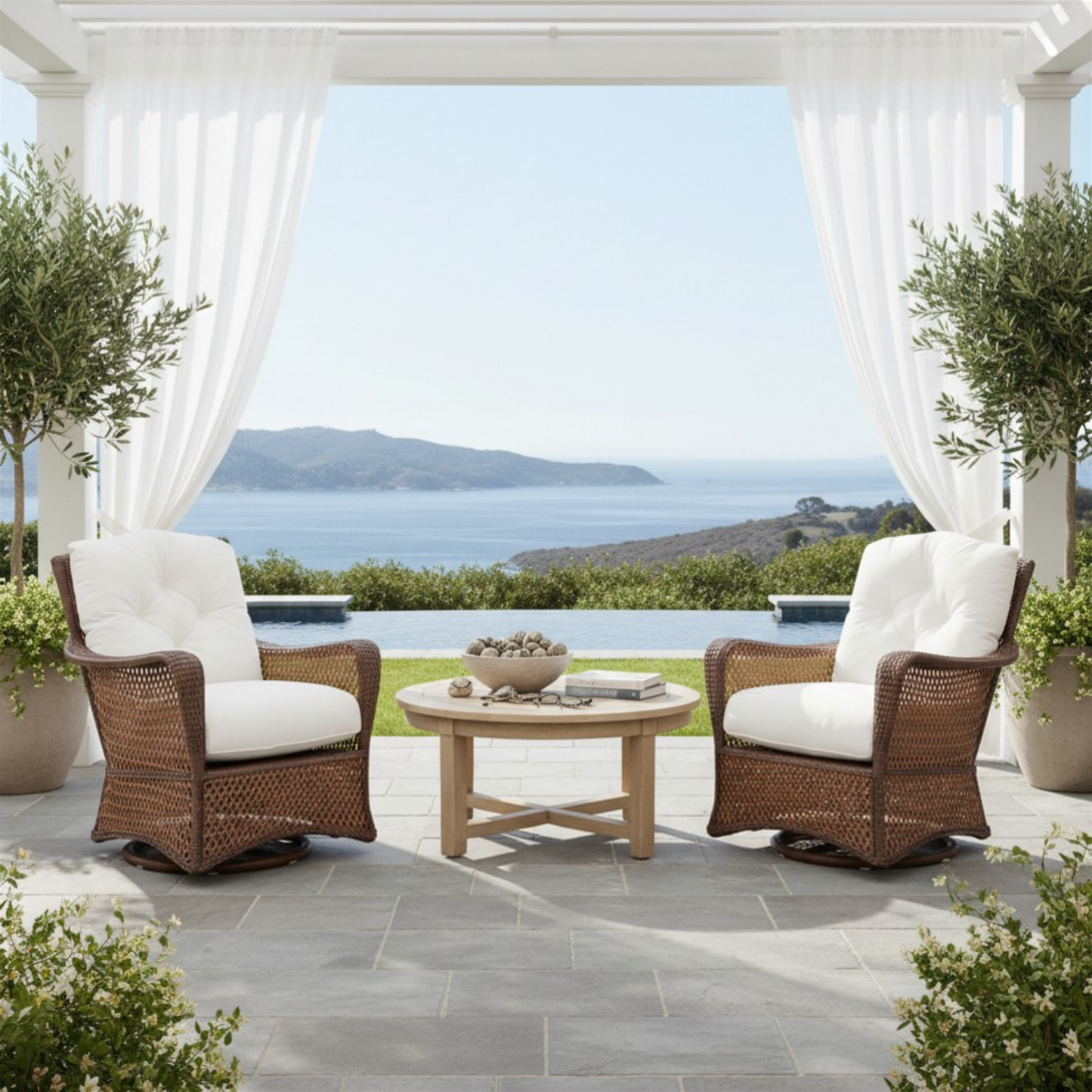 Grand Traverse Swivel Glider Lounge Chair Sunbrella