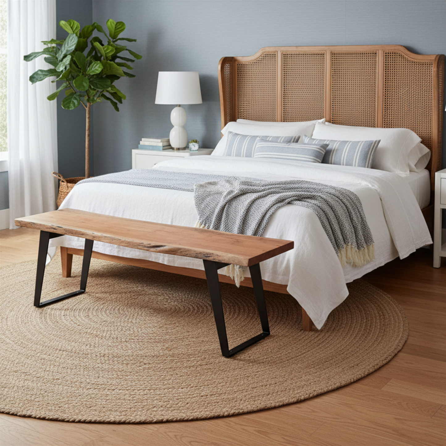 Timbergirl solid wood live edge Bench