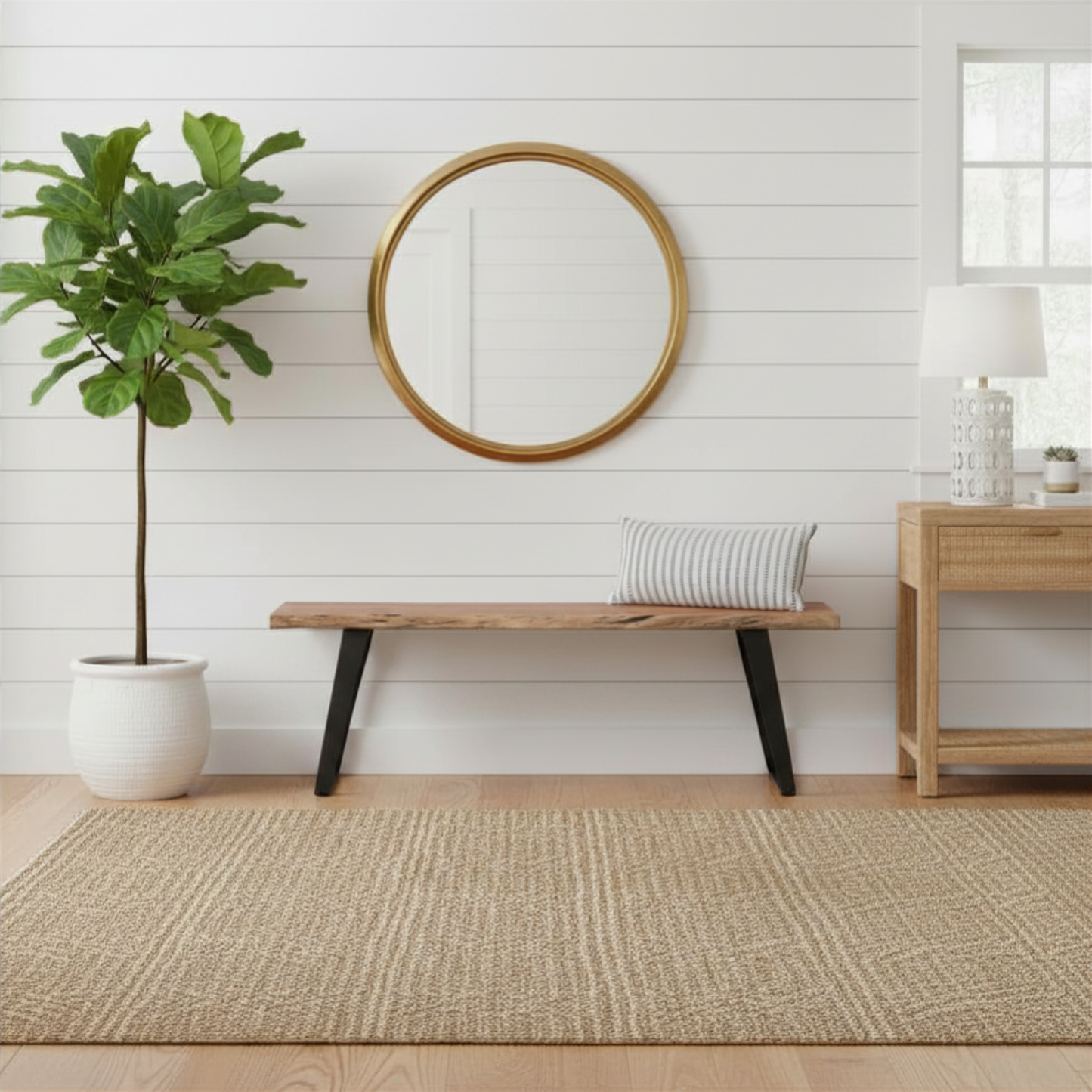 Timbergirl solid wood live edge Bench