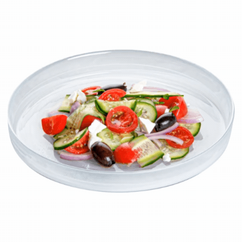Vetri Round White Glass Alabaster Plate - 8 1/4" x 8 1/4" x 1" - 6 count box