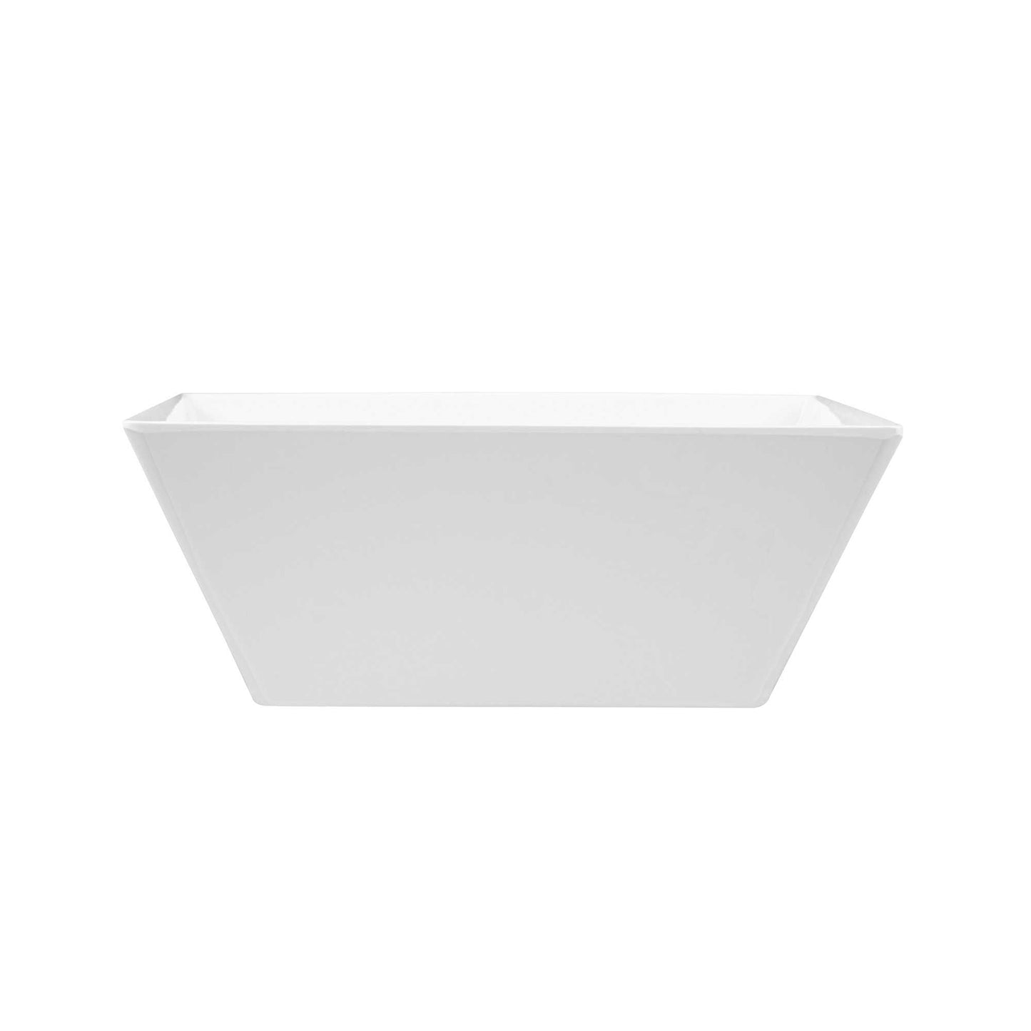 Voga 180 oz Square White Melamine Serving Bowl - Classic - 11 3/4" x 11 3/4" x 4 1/2" - 2 count box