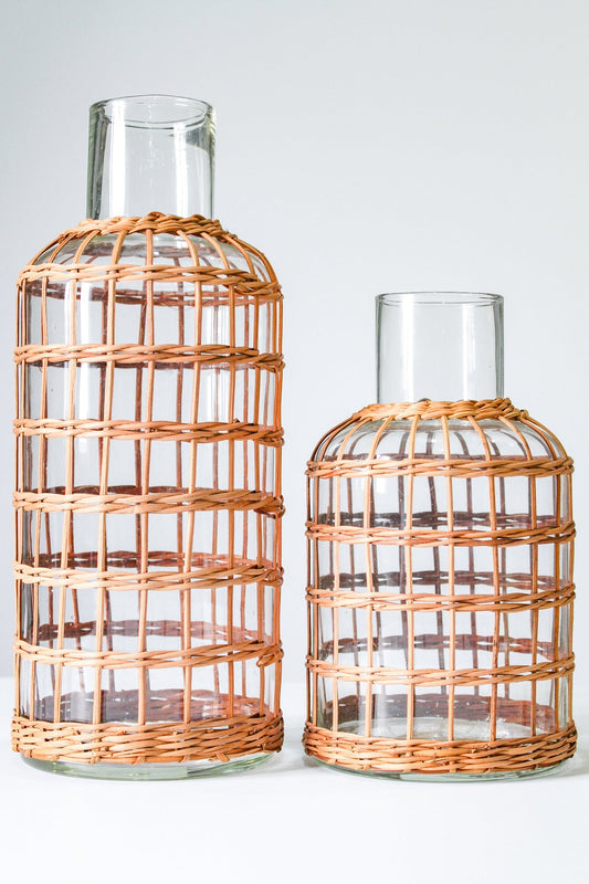 Seagrass Rattan M. Vase