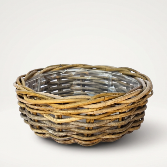 Handwoven Rattan Garden Bowl