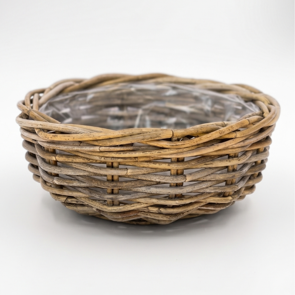 Handwoven Rattan Garden Bowl