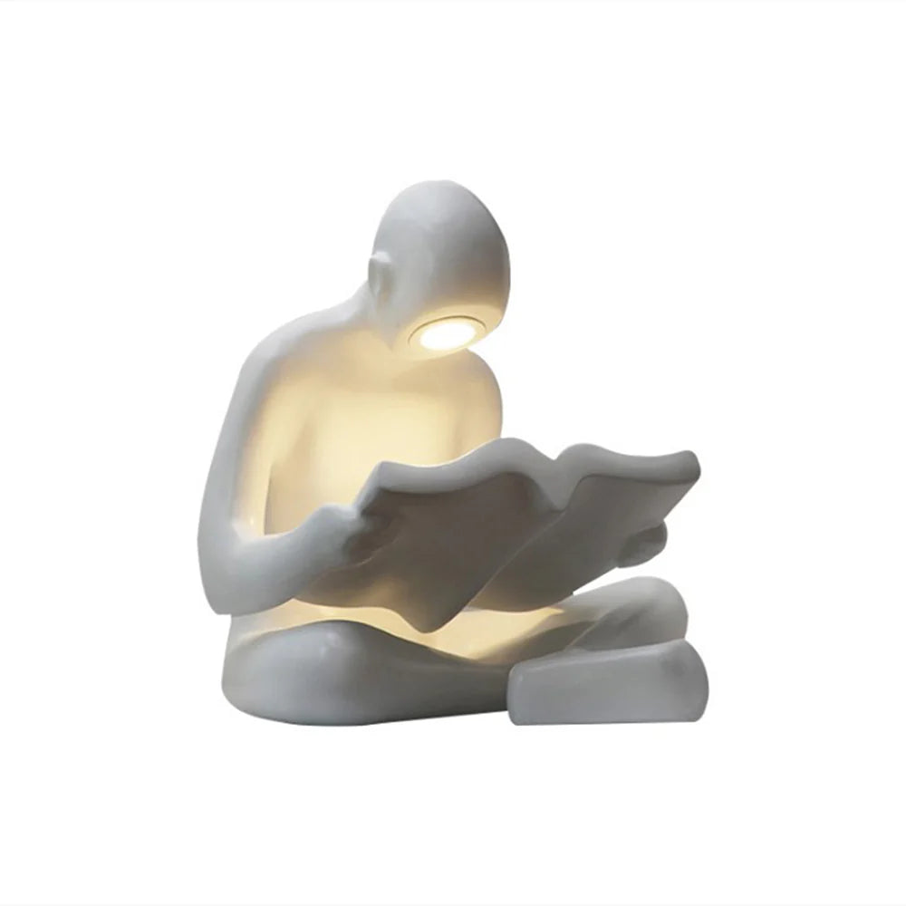 Reading Human Sculpture Floor Lamp