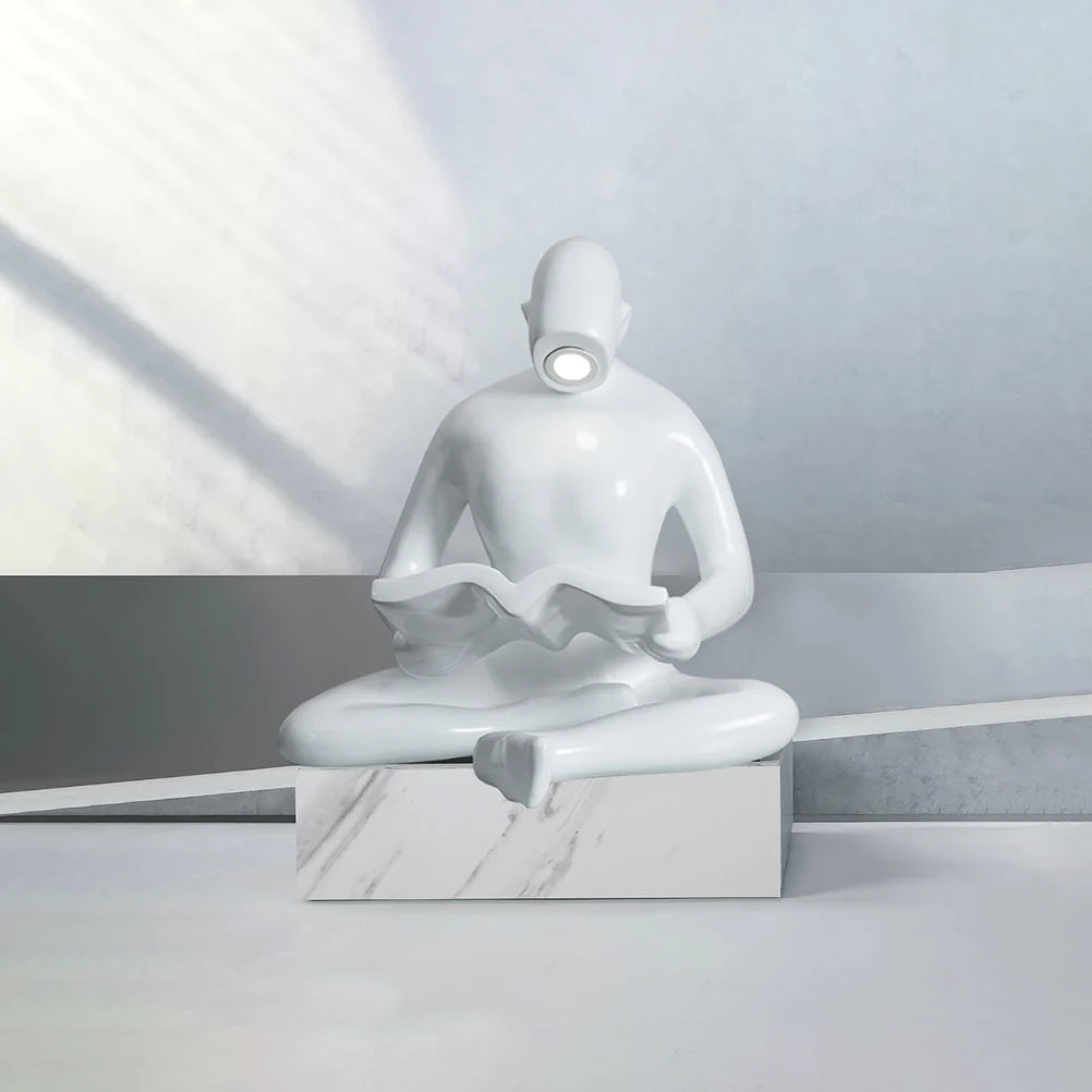 Reading Human Sculpture Floor Lamp