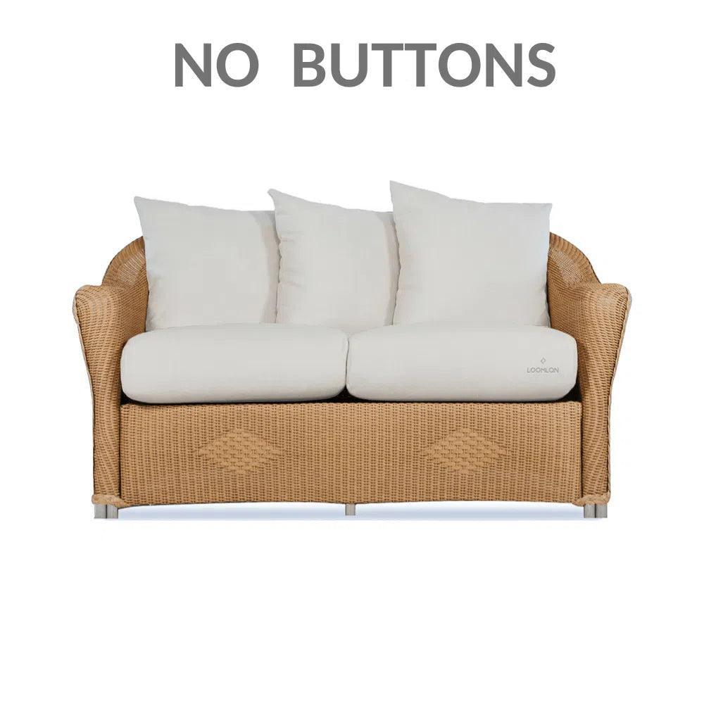 Reflections Wicker Loveseat with Sunbrella Cushions