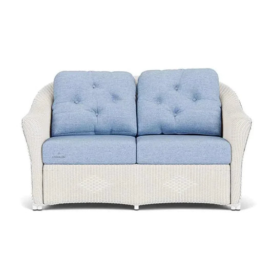 Reflections Wicker Loveseat with Sunbrella Cushions