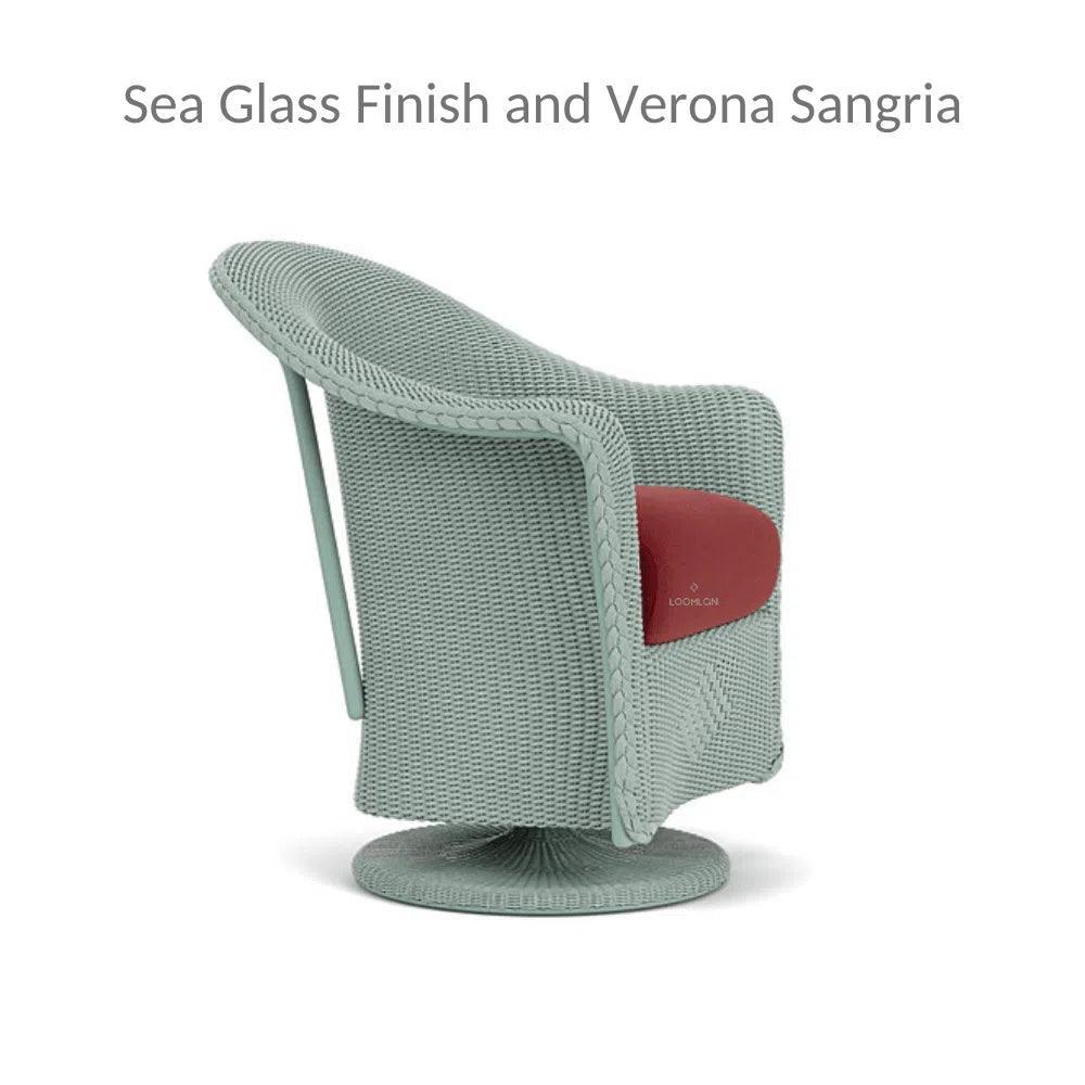 Reflections Wicker Patio Swivel Rocker Dining Chair