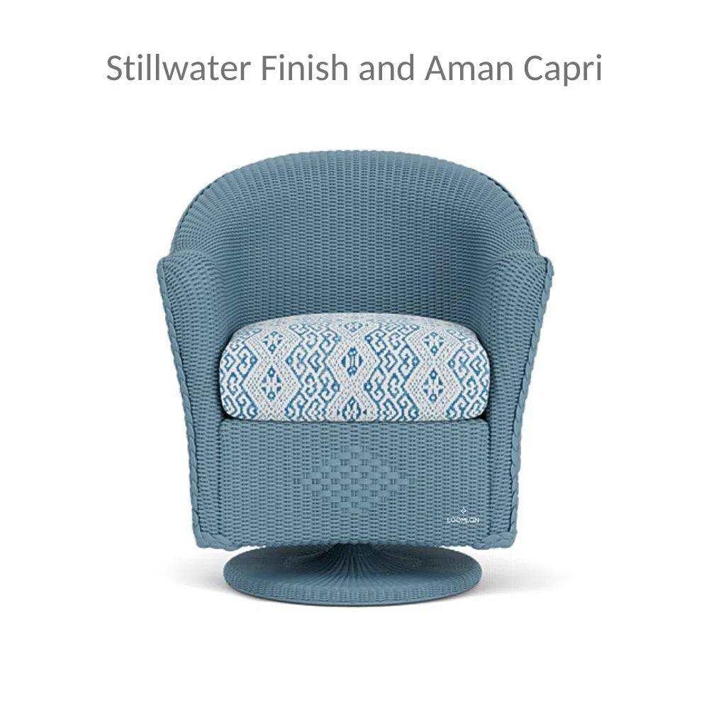 Reflections Wicker Patio Swivel Rocker Dining Chair