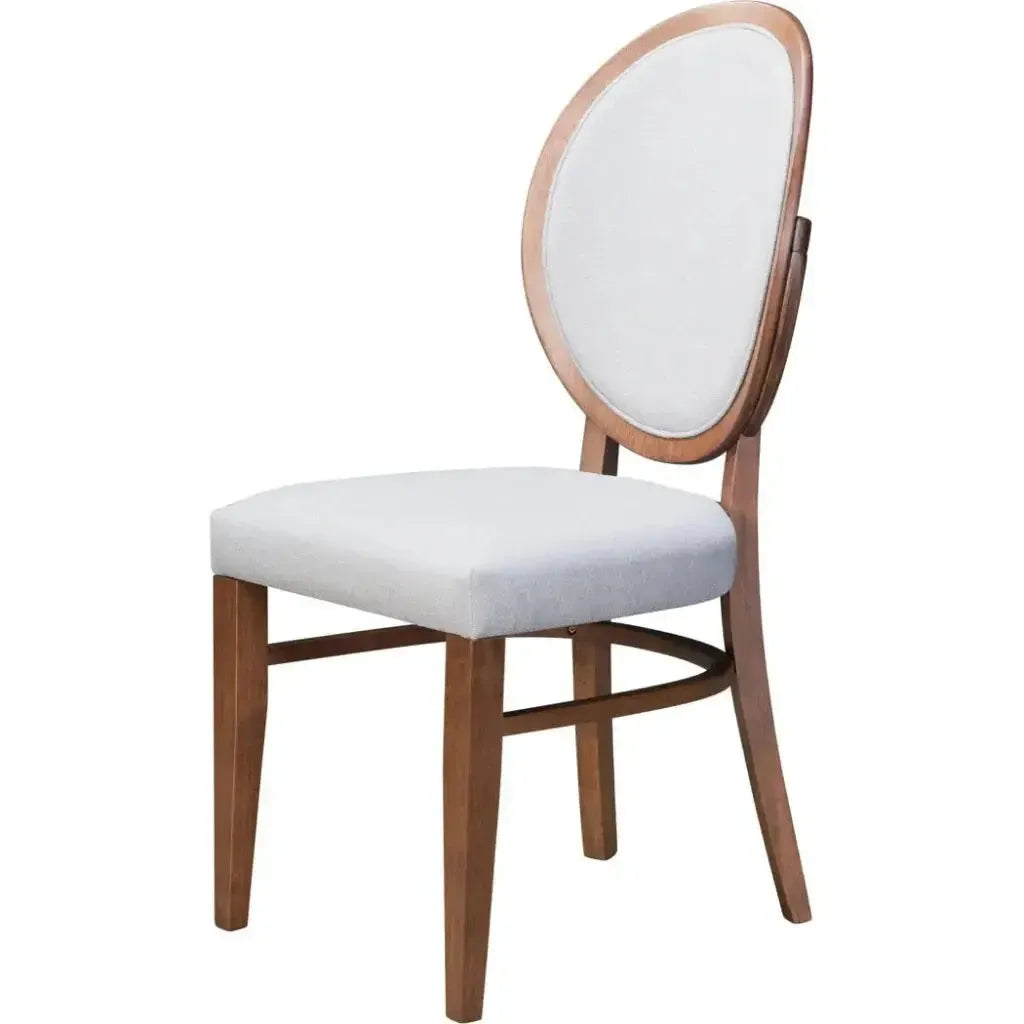 Regents Dining Chair 2PC Walnut & Gray