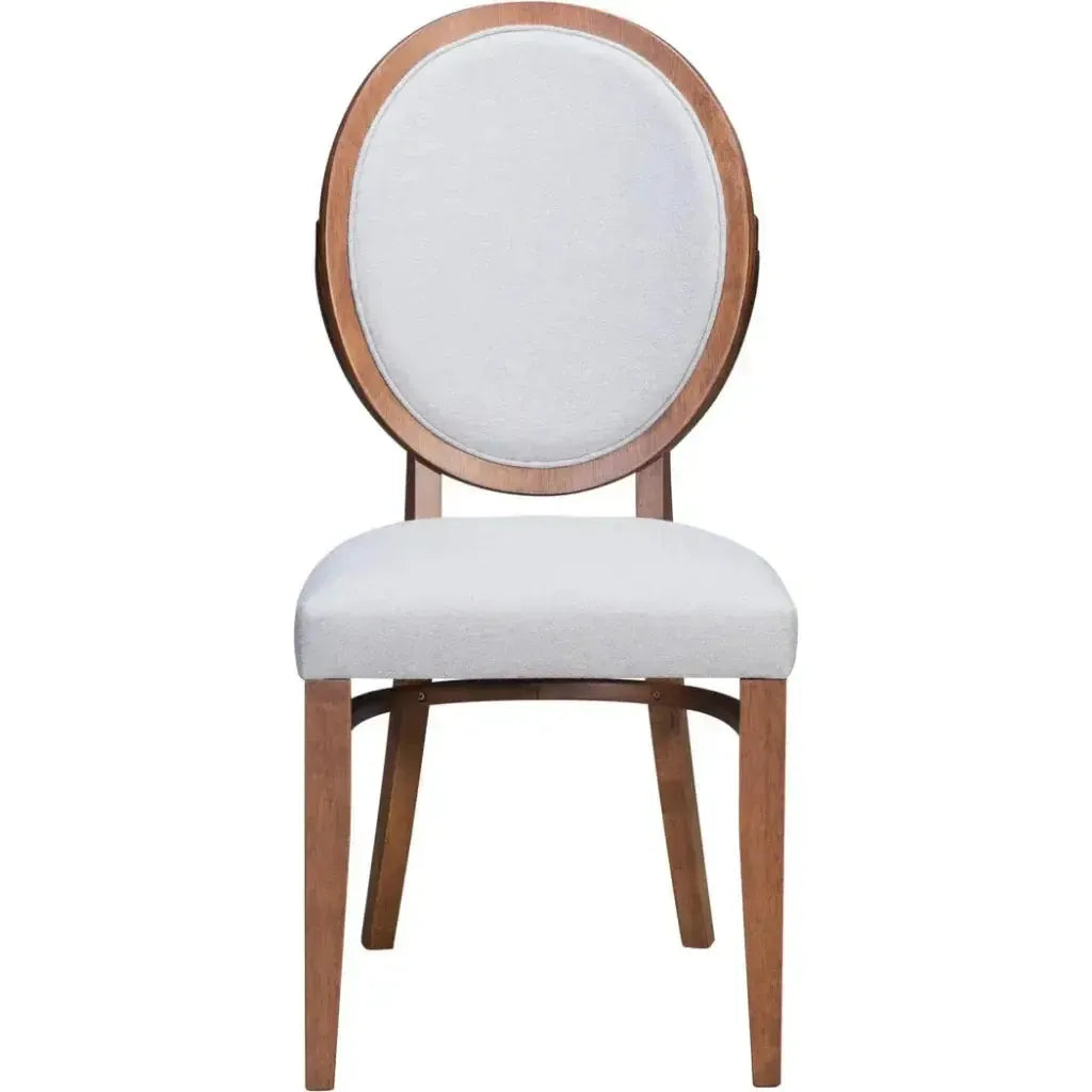 Regents Dining Chair 2PC Walnut & Gray