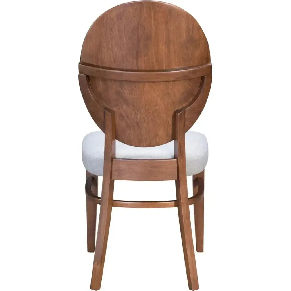 Regents Dining Chair 2PC Walnut & Gray