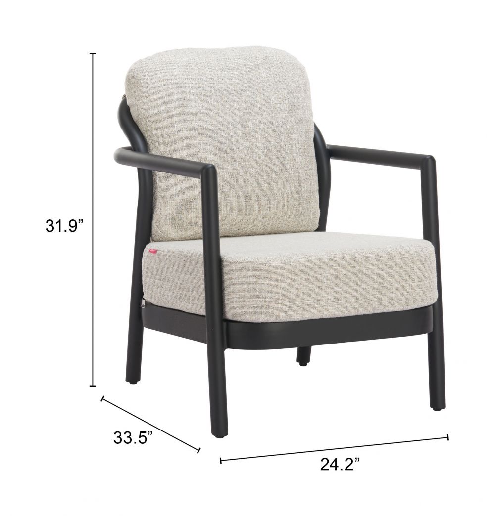 Rein Olefin Fabric Outdoor Accent Chair